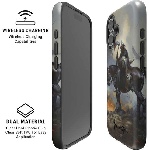 Death Dealer on Horseback by Frazetta iPhone 16 Magsafe Impact Case